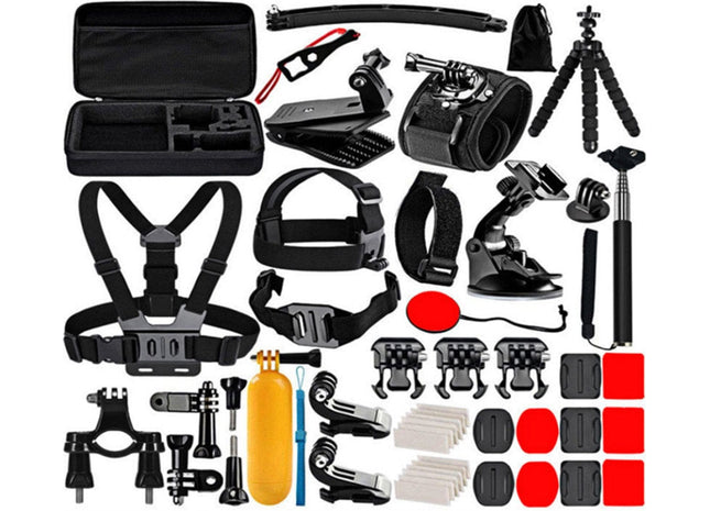 Somstyle 50-in-1 Set Geschikt voor GoPro Hero 11, 10, 9, 8, 7, 6, 5, 4 / DJI Osmo Action 2