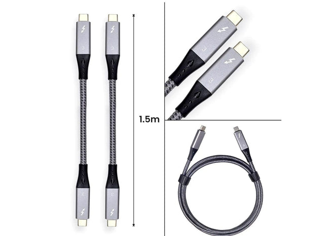 Thunderbolt 3 Kabel 1.5 Meter - USB-C naar USB-C