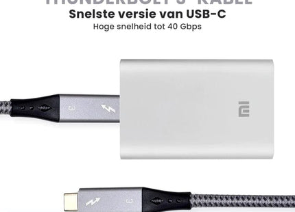 Thunderbolt 3 Kabel 1.5 Meter - USB-C naar USB-C