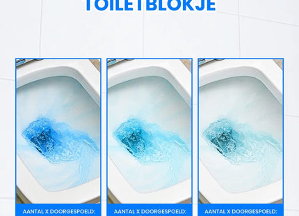 Toiletblokjes Inbouwreservoir Voordeelverpakking – 54 Stuks WC Blokjes – Blauw