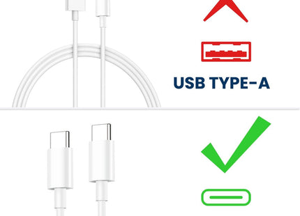USB-C Oplader 1.8 Meter Geschikt Voor MacBook - Wit
